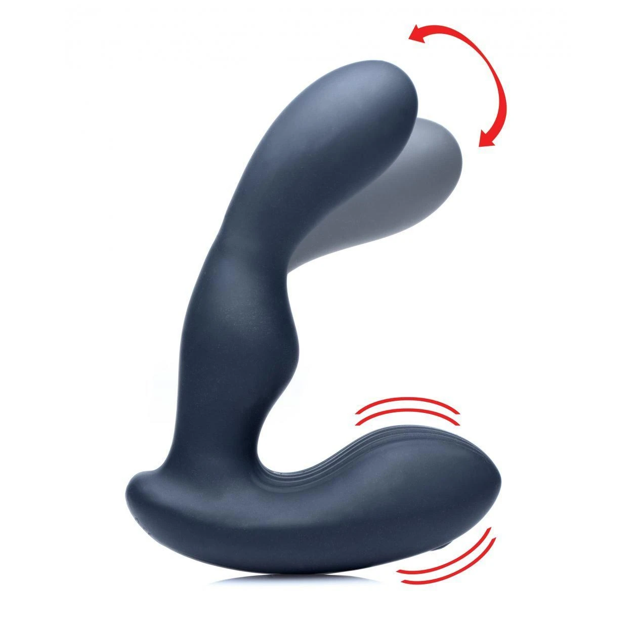 7X P-Stroke Silicone Prostate Stimulator With Stroking Shaft 2 7X P-Stroke Silicone Prostate Stimulator With Stroking Shaft - Image 2