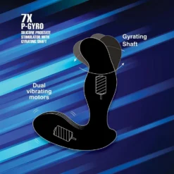 7X P-Gyro Silicone Prostate Stimulator With Gyrating Shaft 10 7X P-Gyro Silicone Prostate Stimulator With Gyrating Shaft -Boyz Shop ag150 008 1000x1000 9ca692e1 3d45 4553 b24d 97a710366fbc
