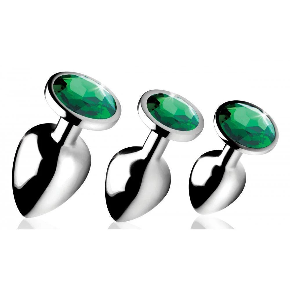 Emerald Gem Anal Plug Set 1 Emerald Gem Anal Plug Set
