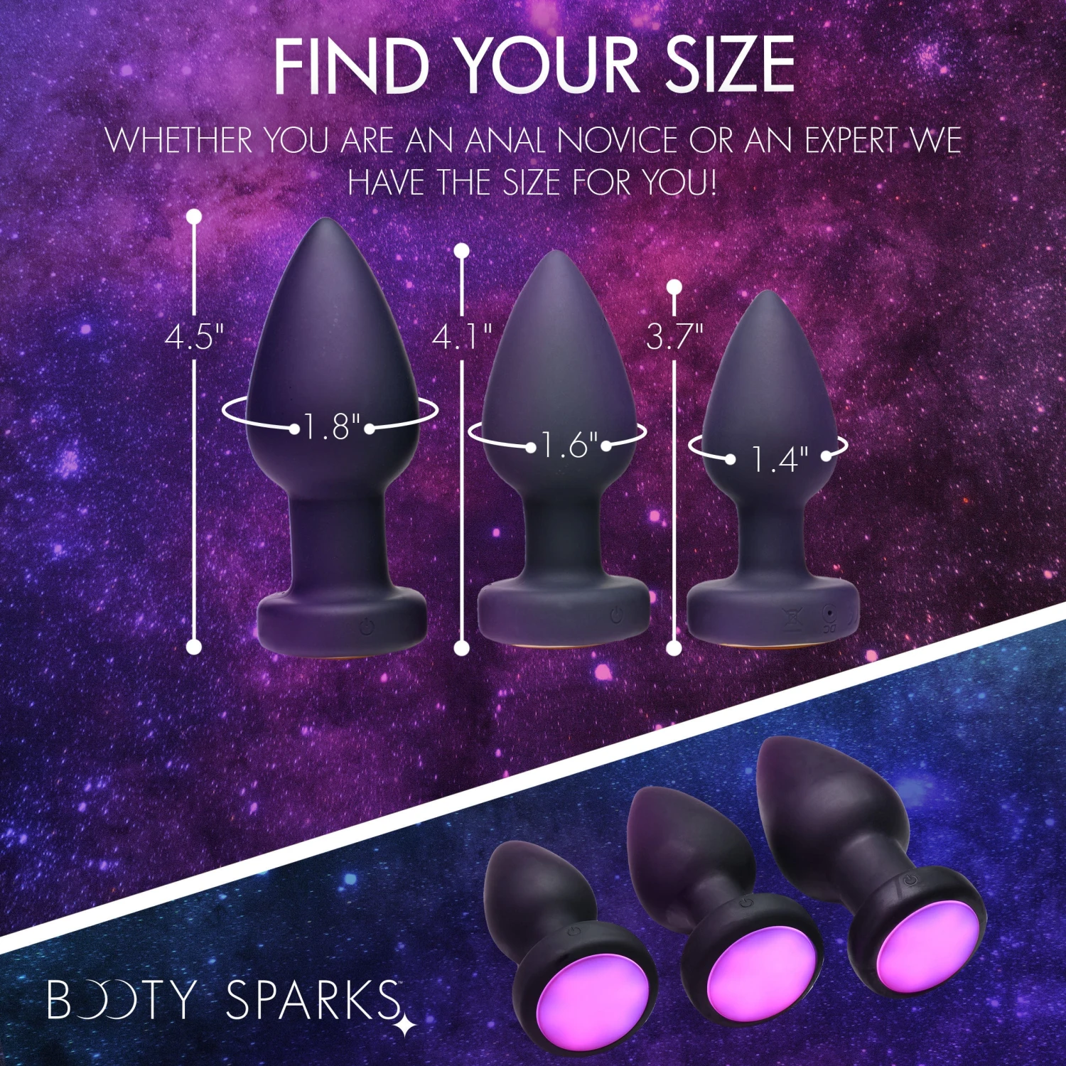 7X Light Up Rechargeable Anal Plug 4 7X Light Up Rechargeable Anal Plug - Image 4