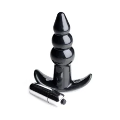 Frisky Ribbed Vibrating Butt Plug 6 Frisky Ribbed Vibrating Butt Plug -Boyz Shop ag295 black 004