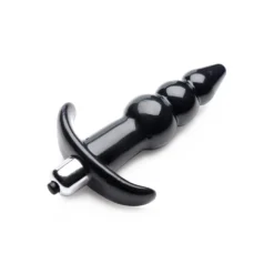 Frisky Ribbed Vibrating Butt Plug 7 Frisky Ribbed Vibrating Butt Plug -Boyz Shop ag295 black 005