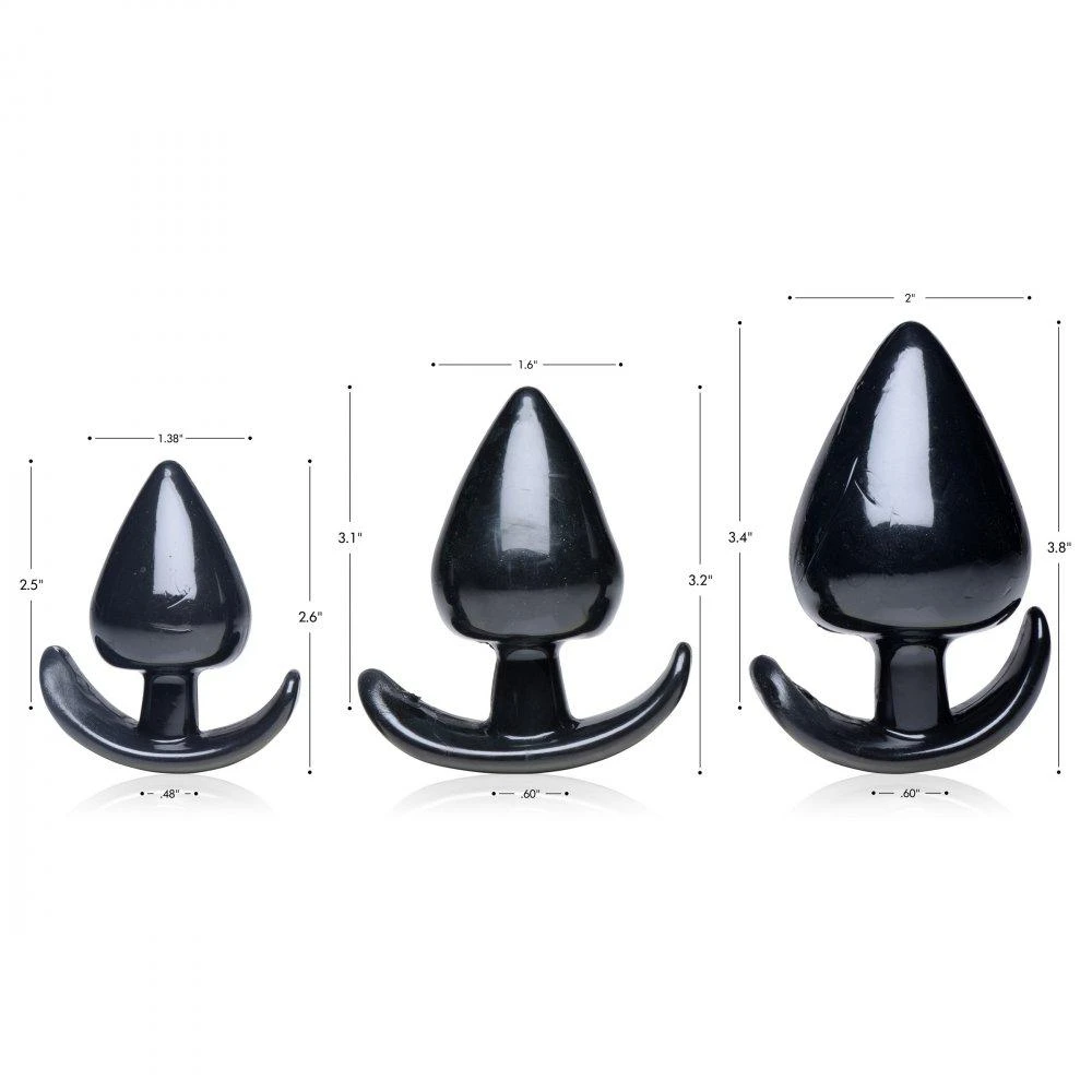 Master Series Triple Spades 3 Piece Anal Plug Set 2 Master Series Triple Spades 3 Piece Anal Plug Set - Image 2