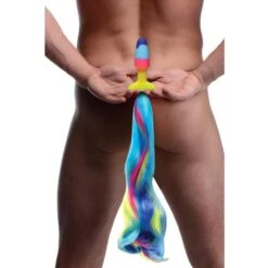 Rainbow Unicorn Tail Anal Plug