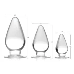 Master Series Triple Cones 3 Piece Anal Plug Set 8 Master Series Triple Cones 3 Piece Anal Plug Set -Boyz Shop ag457 clear dimensionsb 1000x1000 6a63572d 0b1c 4e37 83c0 be26a015af40