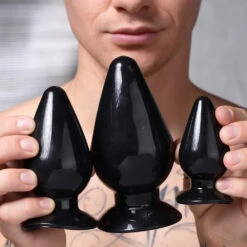 Master Series Triple Cones 3 Piece Anal Plug Set