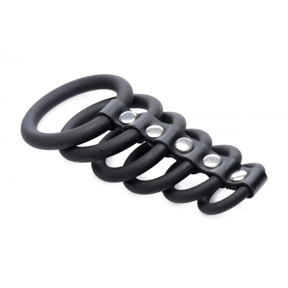 STRICT 6 Ring Silicone Chastity Cage 4 STRICT 6 Ring Silicone Chastity Cage - Image 4