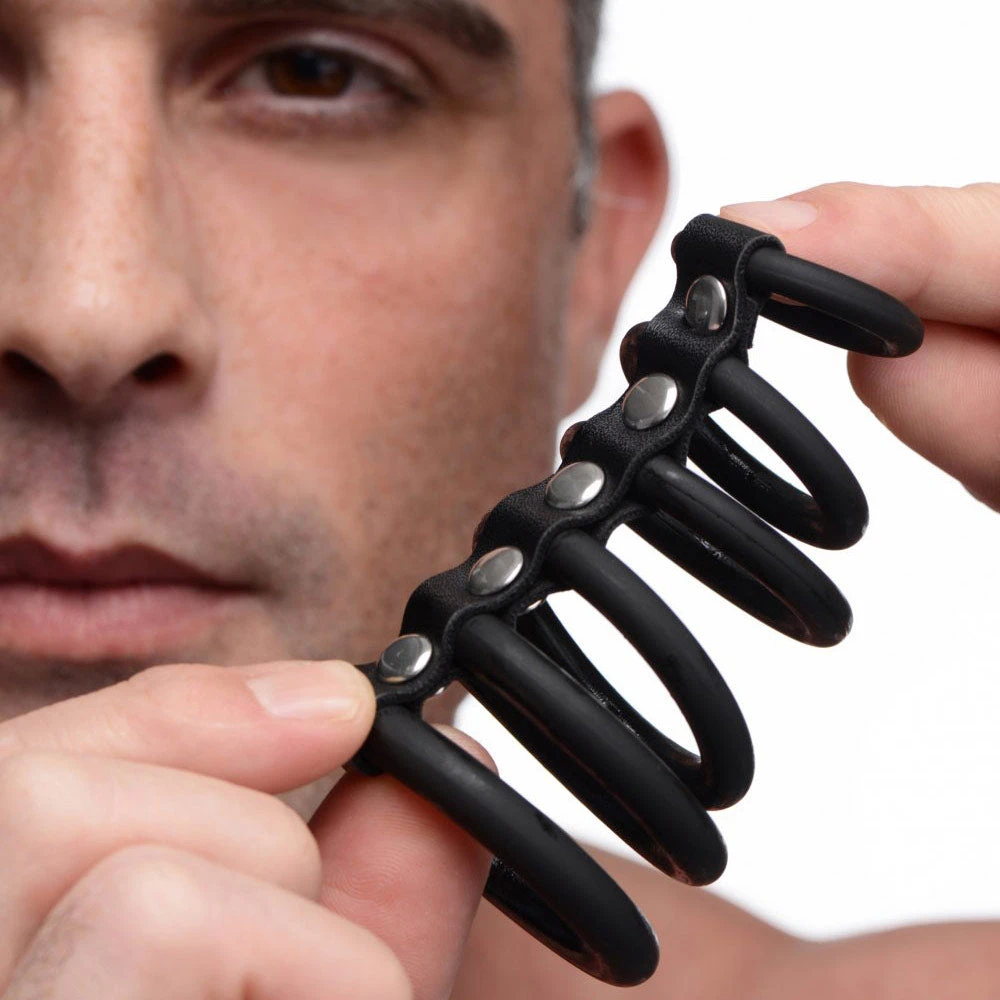 STRICT 6 Ring Silicone Chastity Cage 2 STRICT 6 Ring Silicone Chastity Cage - Image 2
