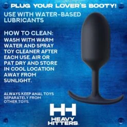 Premium Silicone Weighted Bullet Anal Plug -Boyz Shop ag472 05b