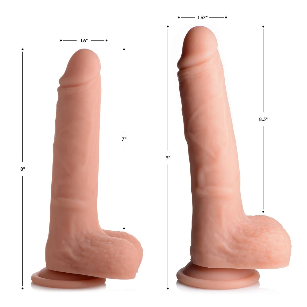 Vibrating And Rotating Remote Control Silicone Dildo With Balls 3 Vibrating And Rotating Remote Control Silicone Dildo With Balls - Image 3