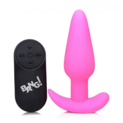 Remote Control 21X Vibrating Silicone Butt Plug -Boyz Shop ag563pink