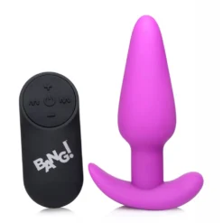 Remote Control 21X Vibrating Silicone Butt Plug -Boyz Shop ag563purple