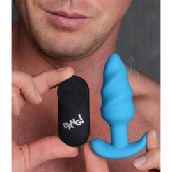 Remote Control 21X Vibrating Silicone Swirl Butt Plug