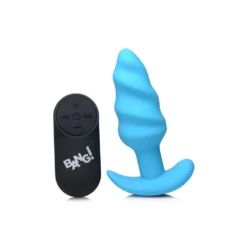 Remote Control 21X Vibrating Silicone Swirl Butt Plug 10 Remote Control 21X Vibrating Silicone Swirl Butt Plug -Boyz Shop ag564 03