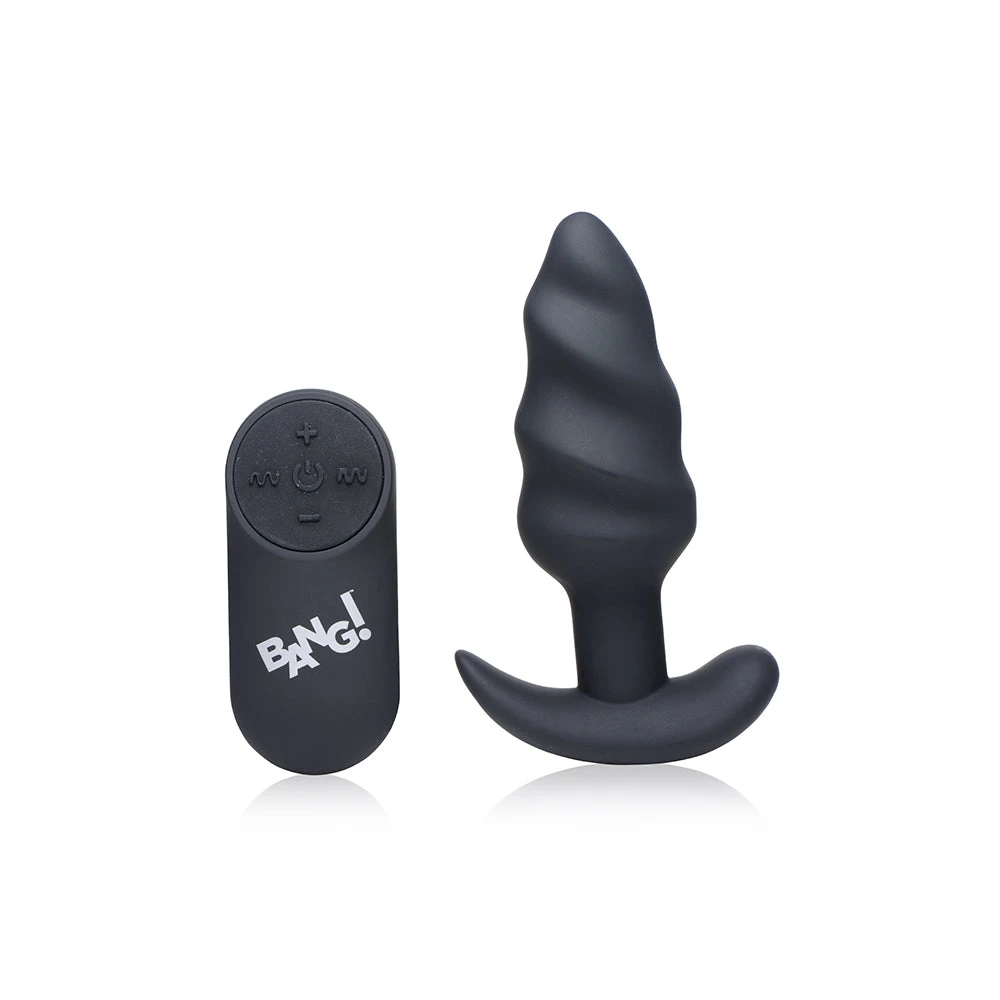 Remote Control 21X Vibrating Silicone Swirl Butt Plug 6 Remote Control 21X Vibrating Silicone Swirl Butt Plug - Image 6