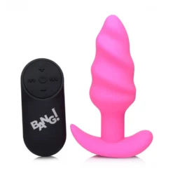 Remote Control 21X Vibrating Silicone Swirl Butt Plug 14 Remote Control 21X Vibrating Silicone Swirl Butt Plug -Boyz Shop ag564 07