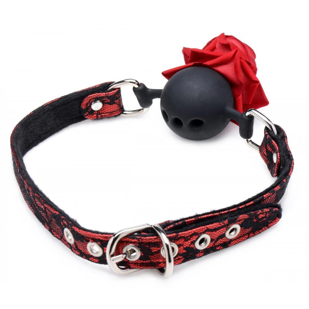 Master Series Silicone Ball Gag With Rose 5 Master Series Silicone Ball Gag With Rose - Image 5
