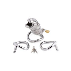 Master Series Tiger King Locking Chastity Cage 12 Master Series Tiger King Locking Chastity Cage -Boyz Shop ag599 03