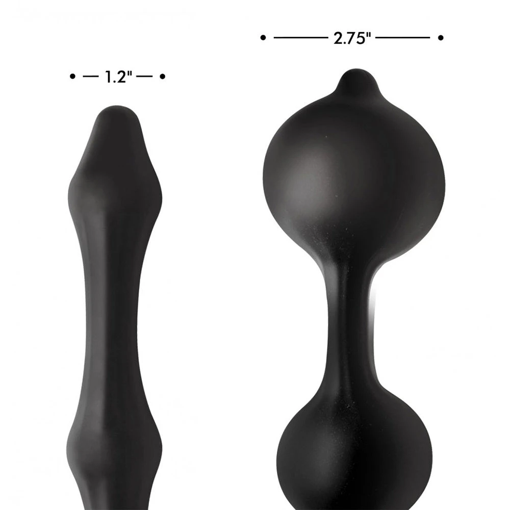 Master Series Devils Rattle Inflatable Silicone Anal Plug With Cock And Ball Ring 4 Master Series Devils Rattle Inflatable Silicone Anal Plug With Cock And Ball Ring - Image 4