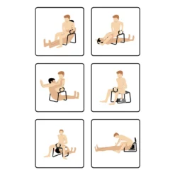 LoveBotz Bangin Bench EZ-Ride Sex Stool With Handles 11 LoveBotz Bangin Bench EZ-Ride Sex Stool With Handles -Boyz Shop ag671 boyzshop positions illustration