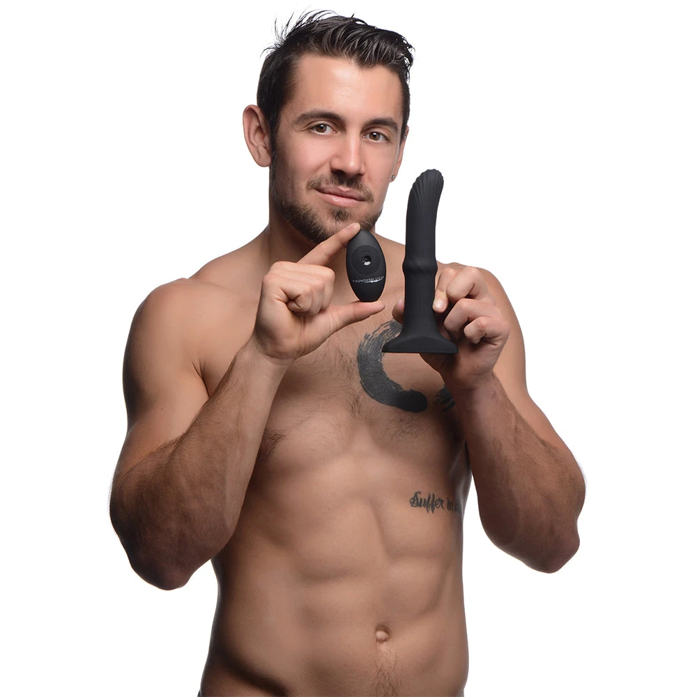 Sliding Shaft Silicone Anal Vibrating Plug 2 Sliding Shaft Silicone Anal Vibrating Plug - Image 2