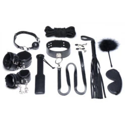 STRICT Deluxe 10 Piece Bondage Set -Boyz Shop ag726 black006