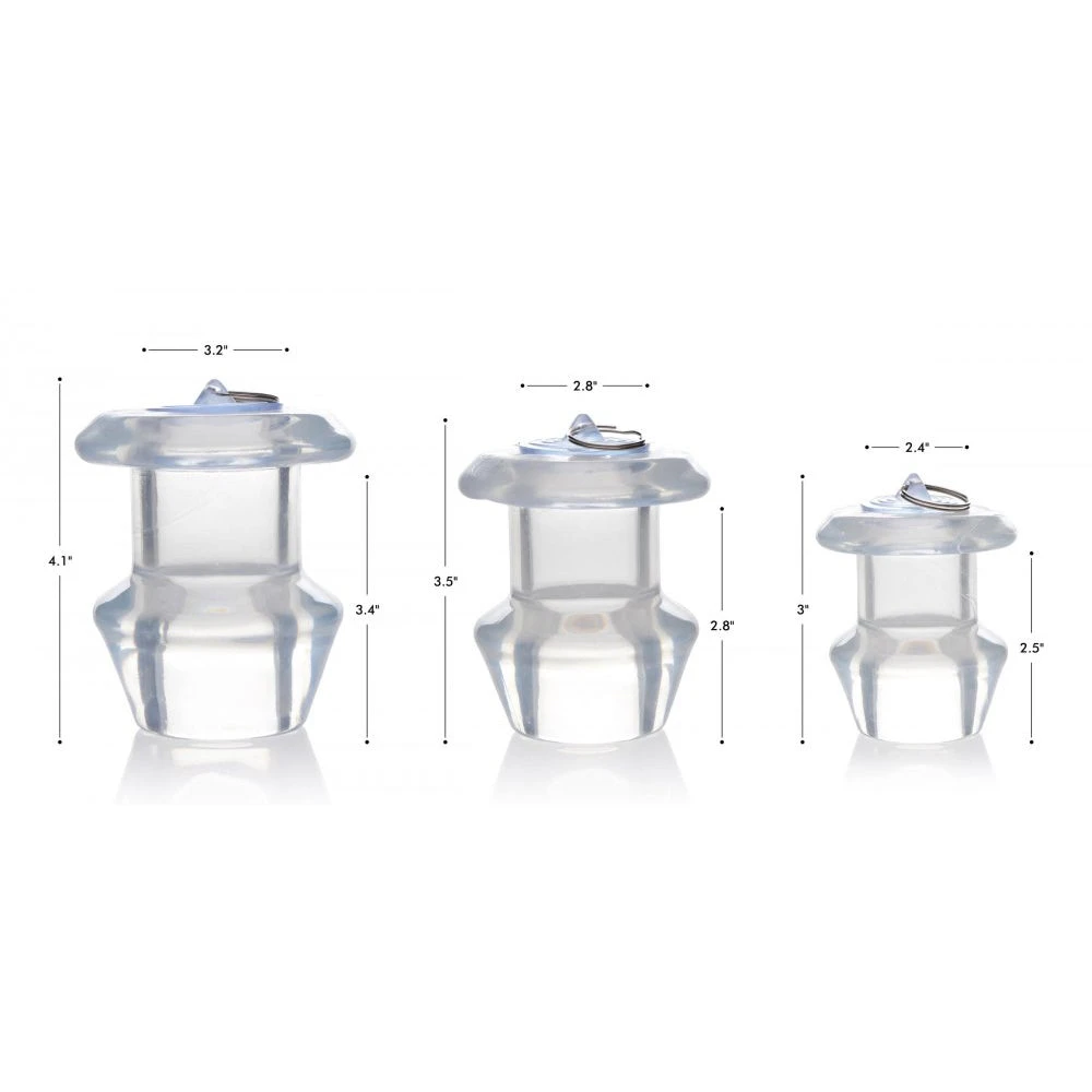 Master Series Ass Bung Clear Hollow Anal Dilator With Plug 2 Master Series Ass Bung Clear Hollow Anal Dilator With Plug - Image 2