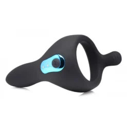 Power Taint 7X Silicone Cock And Ball Ring With Remote -Boyz Shop ag763 02