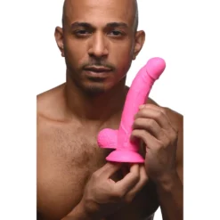 7.5 Inch Curved Dildo With Balls -Boyz Shop ag767 01 438b4b4b 82af 41d6 851d c8369788366f