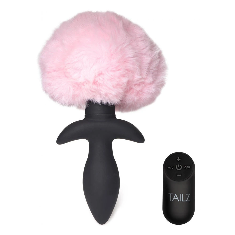 Remote Control Wagging Bunny Tail Anal Plug 1 Remote Control Wagging Bunny Tail Anal Plug