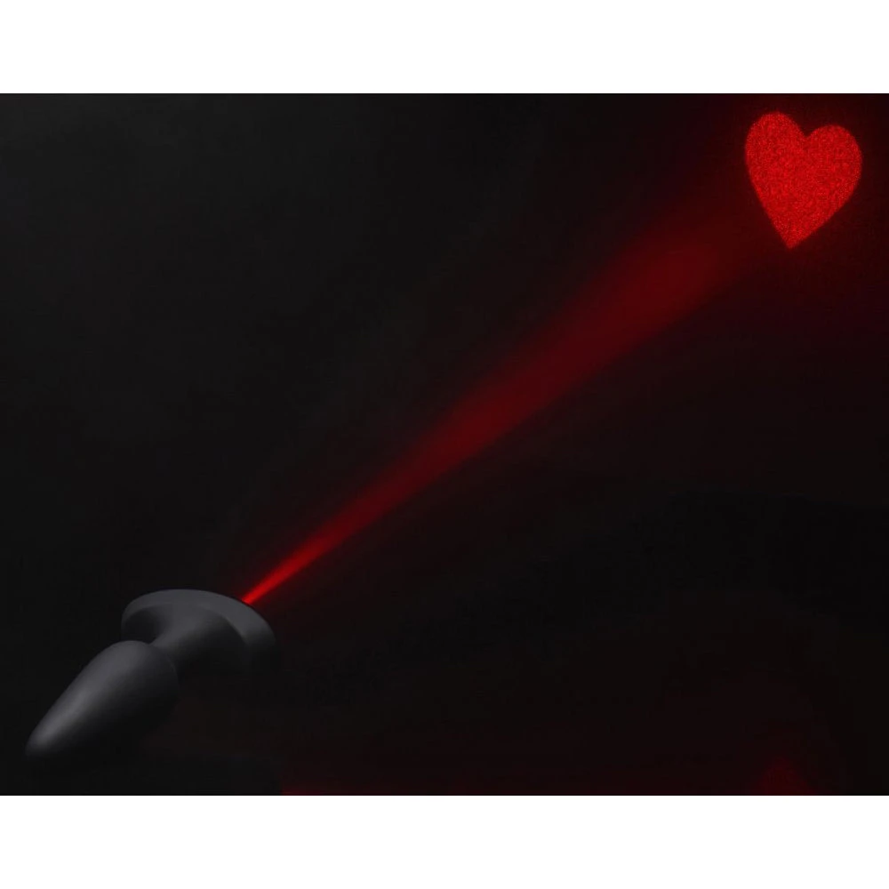 28X Laser Heart Silicone Anal Plug With Remote 4 28X Laser Heart Silicone Anal Plug With Remote - Image 4