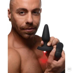 28X Laser Fuck Me Silicone Anal Plug With Remote Control