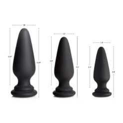 Interchangeable Silicone Anal Plug 8 Interchangeable Silicone Anal Plug -Boyz Shop ag837 group dimensions