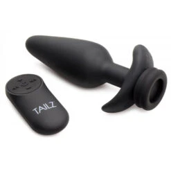 Interchangeable 10X Vibrating Silicone Anal Plug With Remote 10 Interchangeable 10X Vibrating Silicone Anal Plug With Remote -Boyz Shop ag838large2