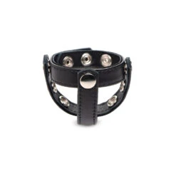 Leather Snap-on Cock Harness -Boyz Shop ag844black02