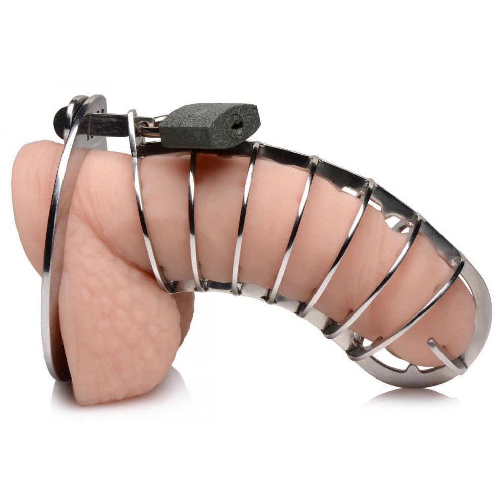 Master Series Stainless Steel Spiked Chastity Cage 4 Master Series Stainless Steel Spiked Chastity Cage - Image 4