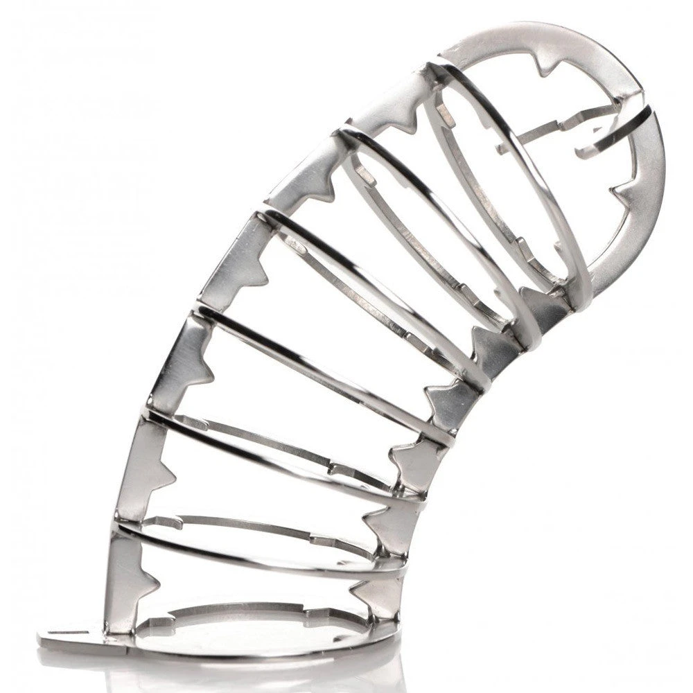 Master Series Stainless Steel Spiked Chastity Cage 6 Master Series Stainless Steel Spiked Chastity Cage - Image 6