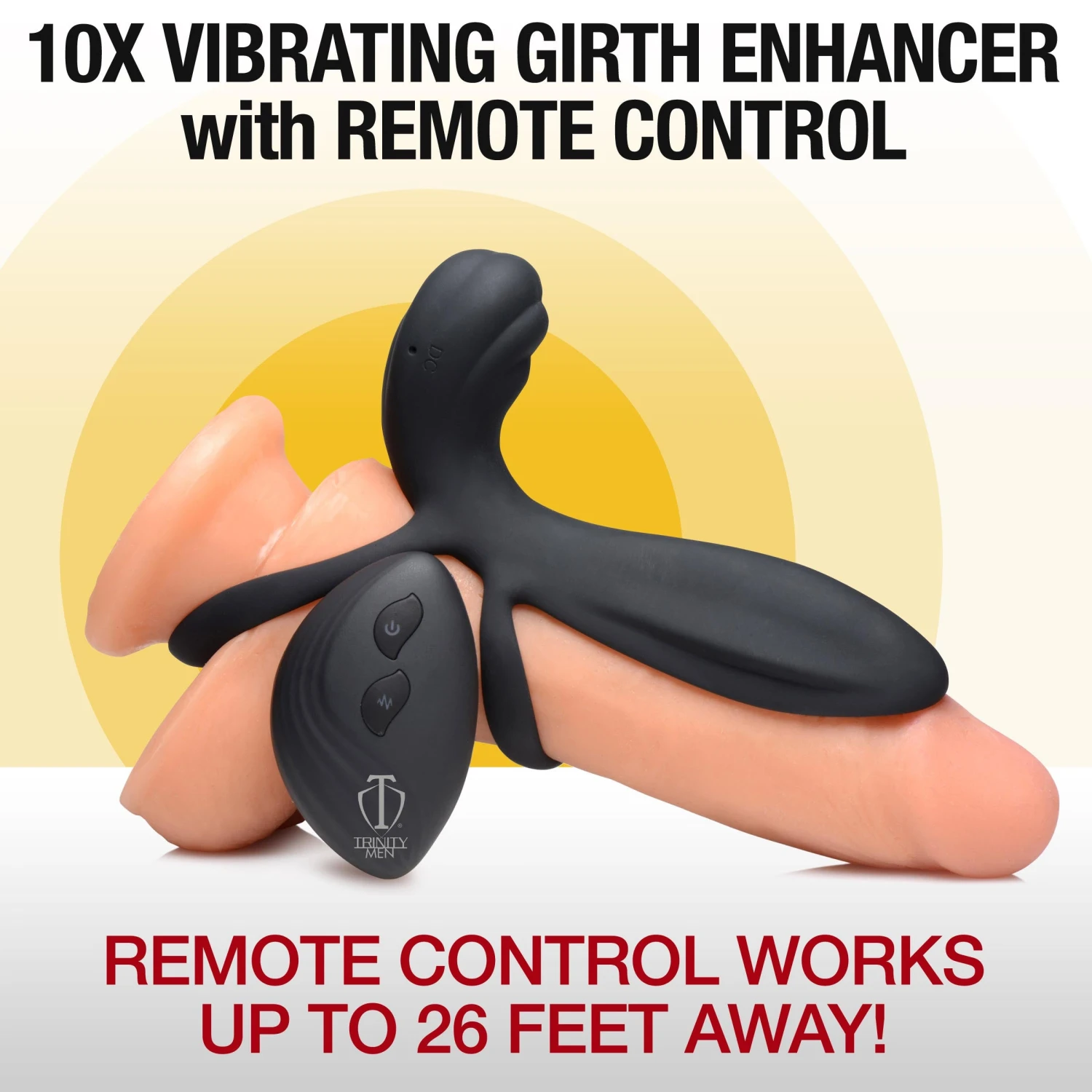 10X Silicone Vibrating Girth Enhancer With Remote Control 5 10X Silicone Vibrating Girth Enhancer With Remote Control - Image 5