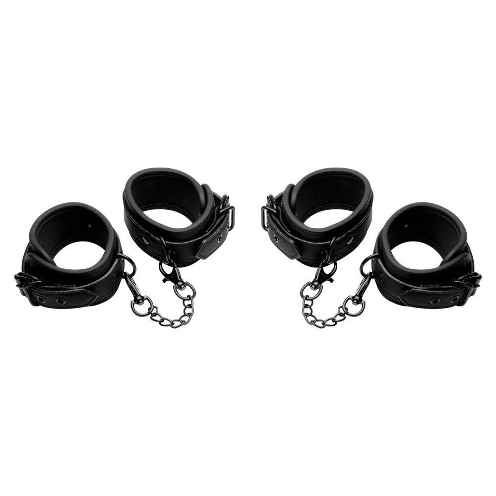Master Series Kinky Comfort Wrist And Ankle Cuff Set 1 Master Series Kinky Comfort Wrist And Ankle Cuff Set