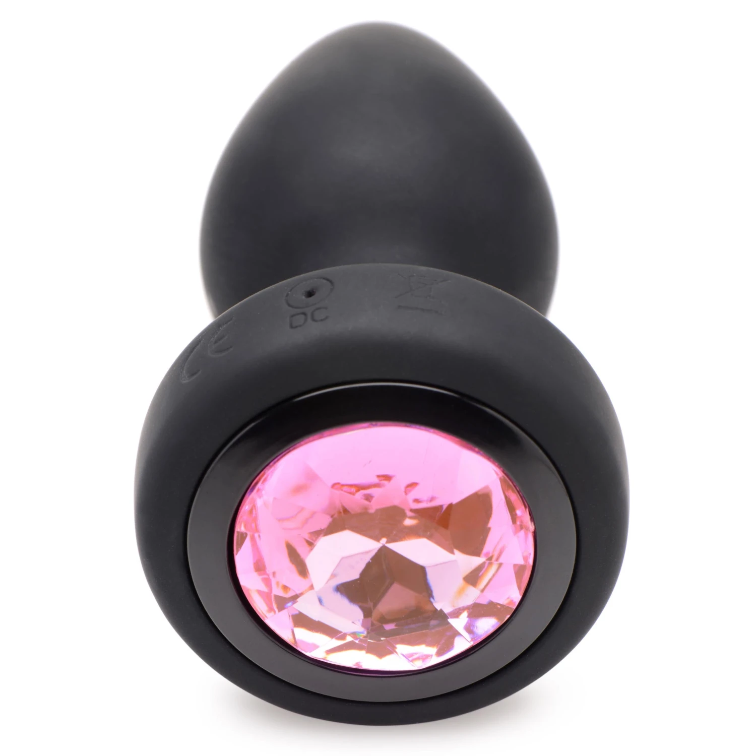 28X Vibrating Silicone Pink Gem Anal Plug 3 28X Vibrating Silicone Pink Gem Anal Plug - Image 3