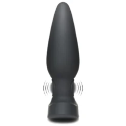 25X Pulsing And Vibrating Silicone Plug With Remote -Boyz Shop ag973 pulsing