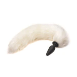 Small Anal Plug With Interchangeable Fox Tail 19 Small Anal Plug With Interchangeable Fox Tail -Boyz Shop ag975white