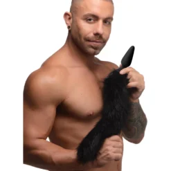 Large Anal Plug With Interchangeable Fox Tail 16 Large Anal Plug With Interchangeable Fox Tail -Boyz Shop ag977 01