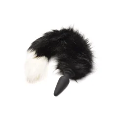 Large Anal Plug With Interchangeable Fox Tail 21 Large Anal Plug With Interchangeable Fox Tail -Boyz Shop ag977blackwhite