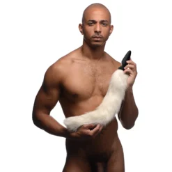 Large Anal Plug With Interchangeable Fox Tail