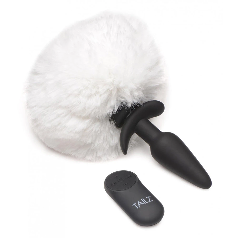 Small Vibrating Anal Plug With Interchangeable Bunny Tail 4 Small Vibrating Anal Plug With Interchangeable Bunny Tail - Image 4