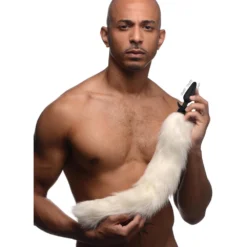 Small Vibrating Anal Plug With Interchangeable Fox Tail -Boyz Shop ag979 02