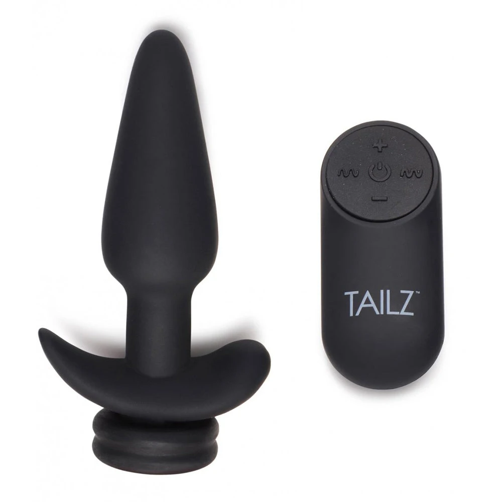 Small Vibrating Anal Plug With Interchangeable Bunny Tail 3 Small Vibrating Anal Plug With Interchangeable Bunny Tail - Image 3