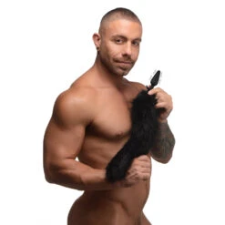 Small Vibrating Anal Plug With Interchangeable Fox Tail