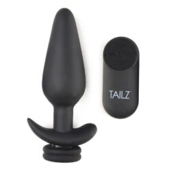 Large Vibrating Anal Plug With Interchangeable Fox Tail -Boyz Shop ag981 02